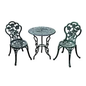 Image of Outsunny Patio Dining Set 01-0795 Antique Green,