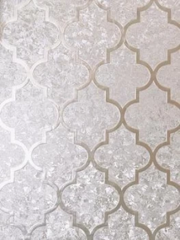 Image of Arthouse Velvet Trellis Rose Gold Wallpaper