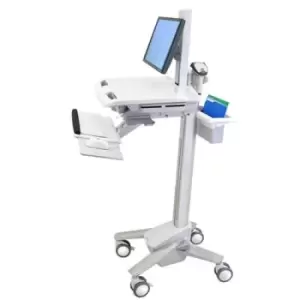 Image of Ergotron StyleView EMR Cart with LCD Pivot White Flat panel Multimedia cart