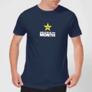 Image of Plain Lazy Employee Of The Month Mens T-Shirt - Navy - M