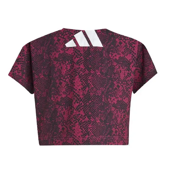 Image of adidas TI AOP Cp Tee Jn99 Cropped T-Shirts 7-8 Years Pink 61312506175