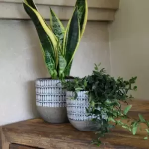 Image of Ivyline Treviso Planter Denim - H20Cm X D21Cm