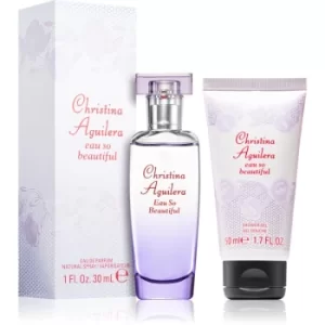 Image of Christina Aguilera Eau So Beautiful Gift Set 30ml Eau de Parfum + 50ml Shower Gel