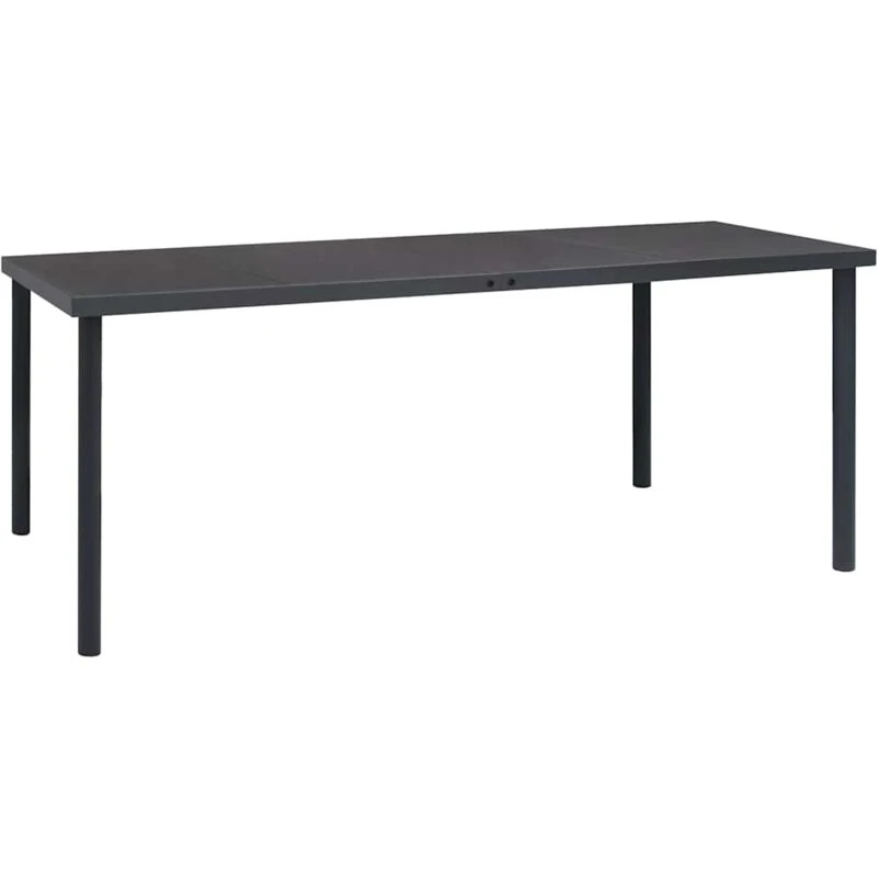 Image of VIDAXL Outdoor Dining Table Anthracite 190x90x74cm Steel Vidaxl 8720286146262