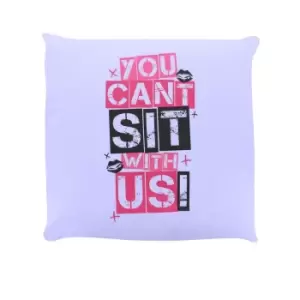 Image of Grindstore You Cant Sit With Us Filled Cushion (One Size) (Lilac/Pink/Black)