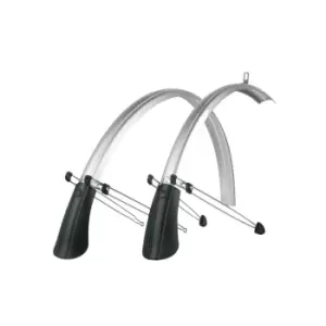 Image of SKS Commuter Mudguard Set With Spoiler In Silver