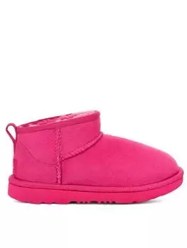 Image of UGG Kids Classic Ultra Mini Classic Boot, Pink, Size 2 Older