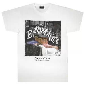 Image of Friends Mens Bromance T-Shirt (L) (White)