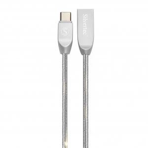 Image of Silvertec USB-Types C MMC-01-GY 1.2M - Silver