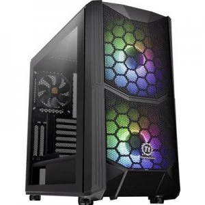 Image of Thermaltake Commander C35 TG Midi tower PC casing, Game console casing Black 2 built-in LED fans, Built-in fan, LC compatibility, Window, Dust filter,