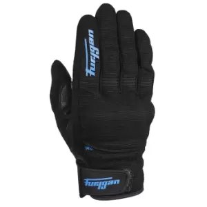 Image of Furygan Jet D3O Black Blue Motorcycle Gloves L