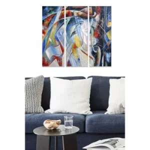 Image of MDF1101741152 Multicolor Decorative MDF Painting (3 Pieces)