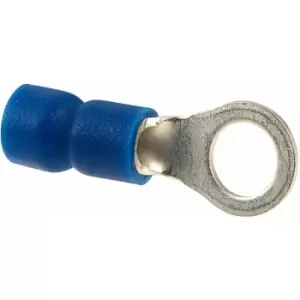 Image of M5 Stud Size Blue 30A Ring Connector Pack of 100 - Truconnect