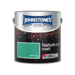Image of Johnstones - Feature Wall Interior Matt Emulsion Ivy Sky 2.5 Litre