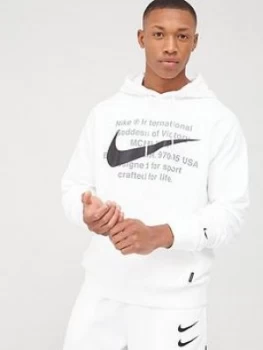 Image of Nike Swoosh Overhead Hoodie - Stone