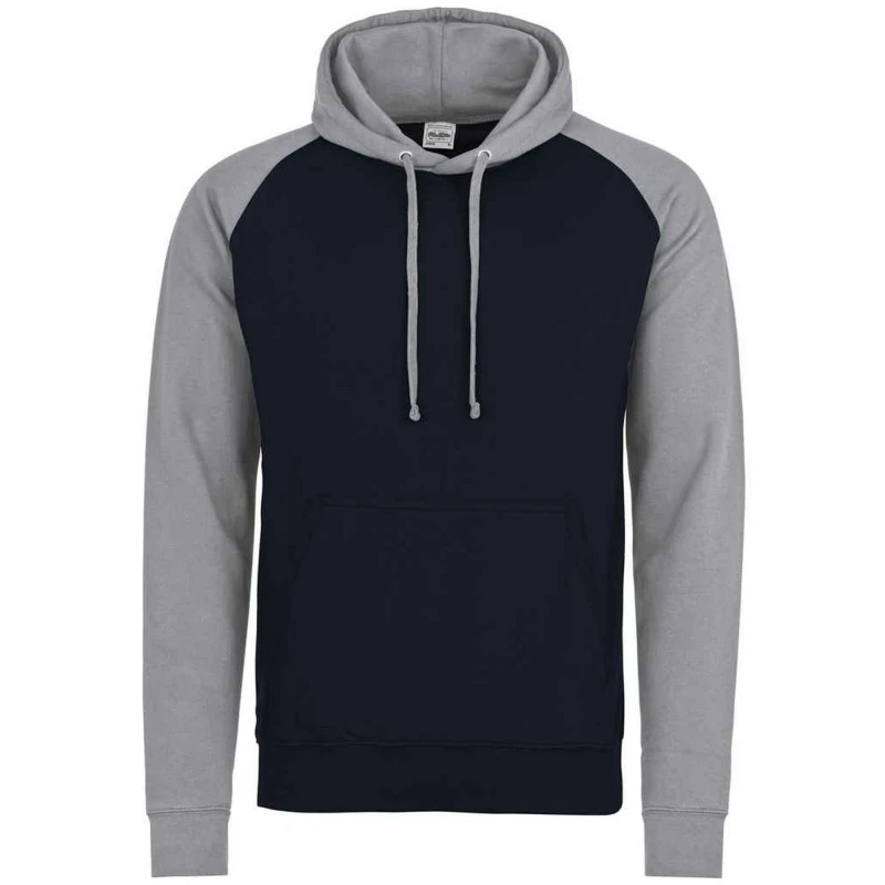 Image of AWDis AWDis Men Baseball Hoodie in Navy Size: Small Navy S Male 5063527836601