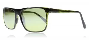 Image of Maui Jim Flat Island Sunglasses Black / Olive stripe STG-BG Polariserade 58mm