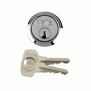 Image of Yale P-1109-CH Replacement Cylinder Lock - Chrome