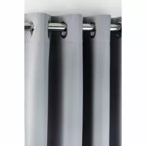 Image of Emma Barclay R.m. Eyelet Silverout Curtains Cali 46 X 54" Silver