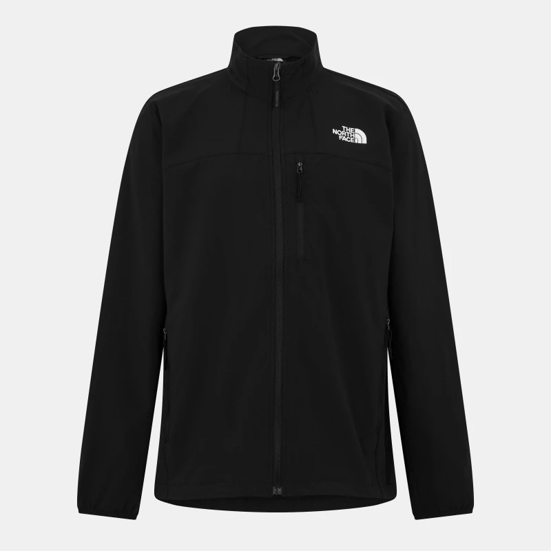 Image of The North Face Mens Nimble Wind-Resistant Water-Repellent Softshell Jacket TNF Black male Medium