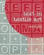 Image of text in textile art