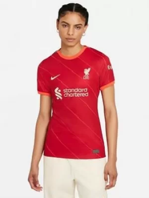 Image of Nike Liverpool Fc Womens 21/22 Home Shirt, Red, Size S, Women