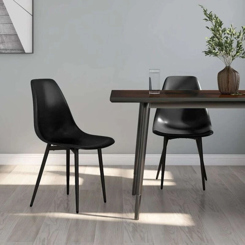 Image of VIDAXL Dining Chairs 2 pcs Black pp Vidaxl 8720286645079
