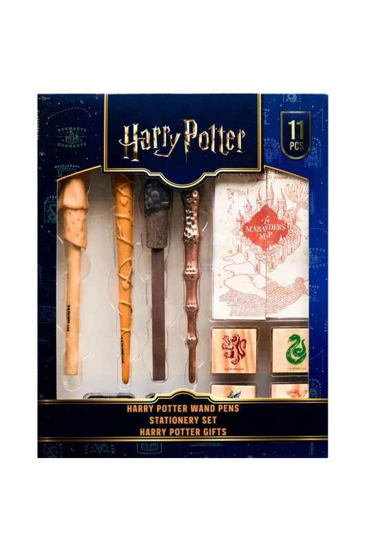 Image of Harry Potter 4 Stampers & 4 Wand Pen Set Multi