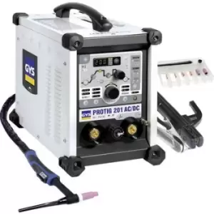 Image of GYS PROTIG 201 AC/DC HF FV TIG blow torch 10 - 160 A incl. blow torch