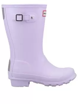 Image of Hunter Kids Original Wellington Boot, Pink, Size 2 Older