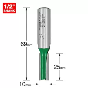 Image of Trend CRAFTPRO Two Flute Straight Router Cutter 10mm 25mm 1/2"