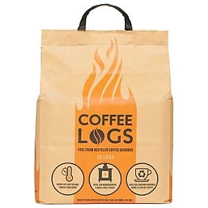 Image of Bio Bean Fire Logs 16 Pcs Coffee