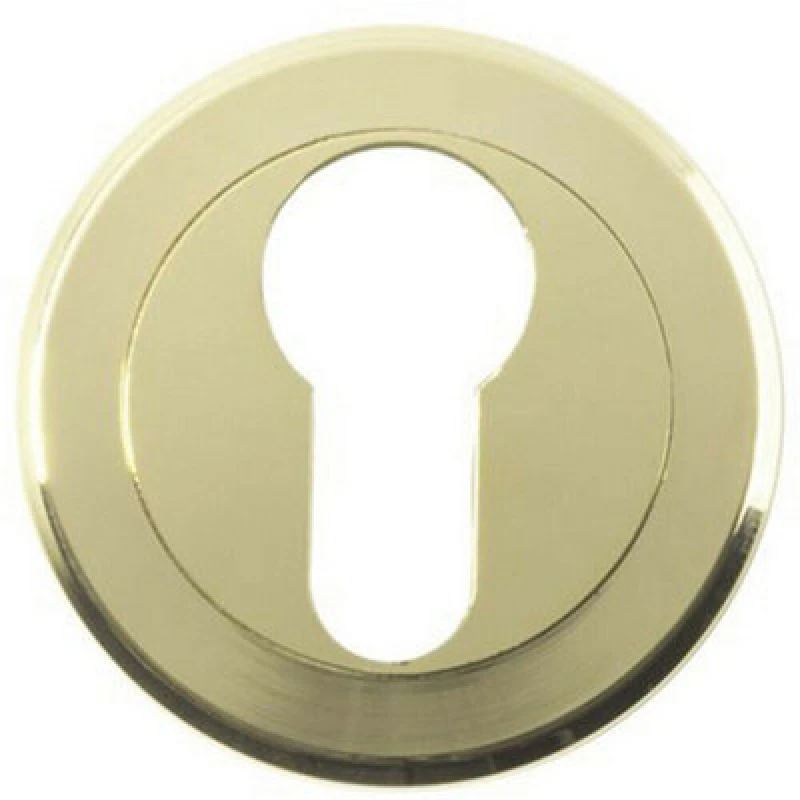 Image of Loops 50mm Euro Profile Round Escutcheon Beveled Edge Concealed Fix Stainless Brass Metallics unisex