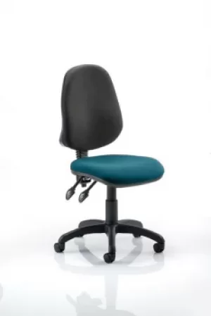 Image of Eclipse II Lever Task Operator Chair Bespoke Colour Seat Teal