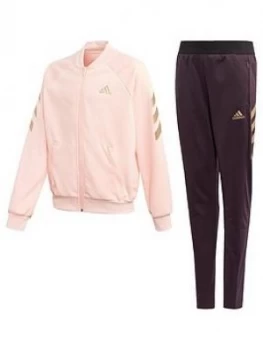 Image of Adidas Girls Xfg Tracksuit - Purple