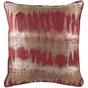 Image of Evans Lichfield Inca Cushion Cover (One Size) (Burgundy) - Burgundy