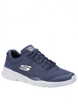 Image of Skechers Equaliser 4.0 Lace Up Trainers - Navy