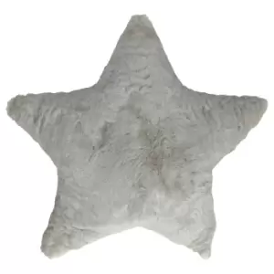 Image of Fur Star Kids Cushion White