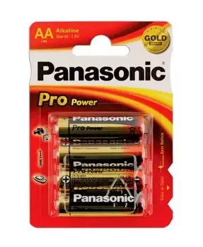 Image of Panasonic Pro Power AA Battery 12 x 4 Cards Connect 30653