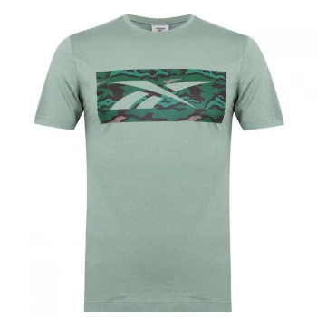 Image of Reebok Camo T Shirt - Green
