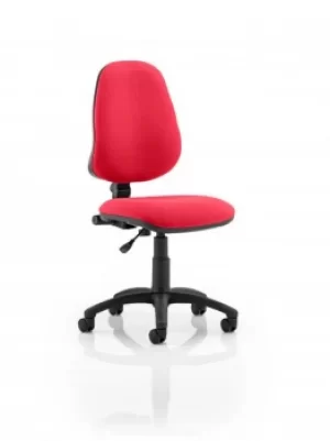 Image of Eclipse I Lever Task Operator Chair Bespoke Colour Post Box Red