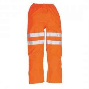 Image of Oxford Weave 300D Class 2 GO/RT Hi Vis Traffic Trousers Orange M