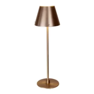 Image of Jin Floor Lamp With Tapered Shade Bronze