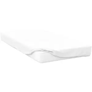Image of Belledorm 200 Thread Count Cotton Percale Ultra Deep Fitted Sheet (Double) (White) - White