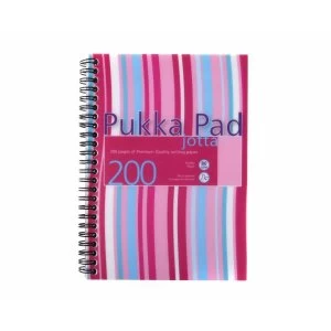 Image of Pukka Pad Stripes Jotta Polyprop, A5, Pink/Blue