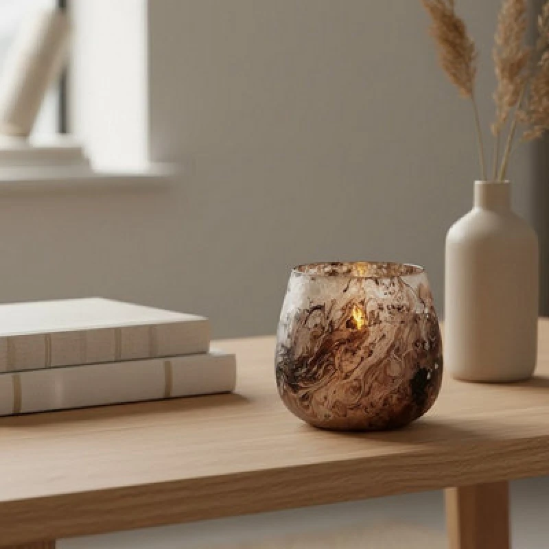 Image of Orsina Garan Brown Small Candle Holder