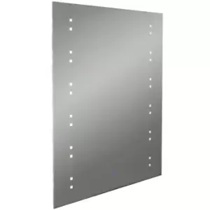 Image of Techstyle Starlight LED Illuminated 80 X 60Cm Rectangular Wall Mirror With Demister And Dimmer