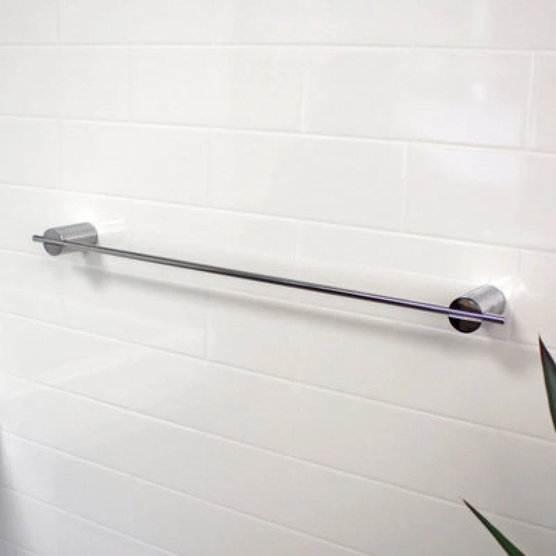 Image of Showerdrape Vitality Chrome Stainless Steel Wall Mounted Towel Rail Metallic Silver