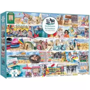 Image of Deckchairs and Donkeys Jigsaw Puzzle - 1000 Pieces