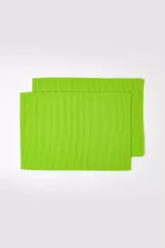 Image of Cotton Plain Pack of 2 Placemats
